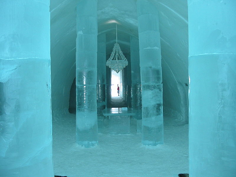 Hotel wykuty w lodzie, Icehotel, Szwecja