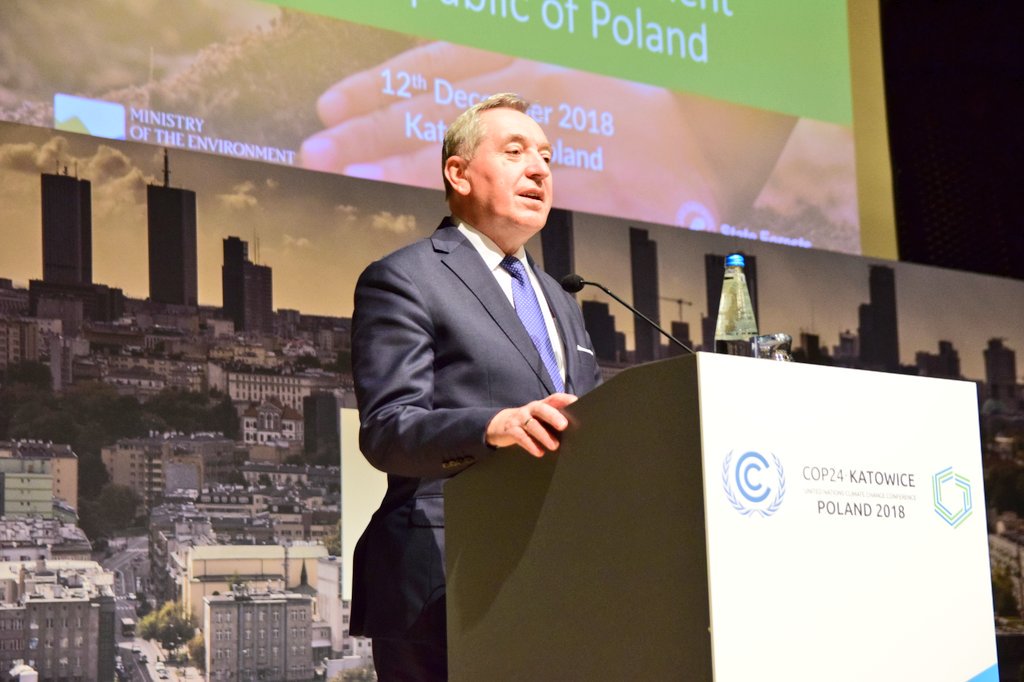 Minister środowiska, Henryk Kowalczyk na COP24