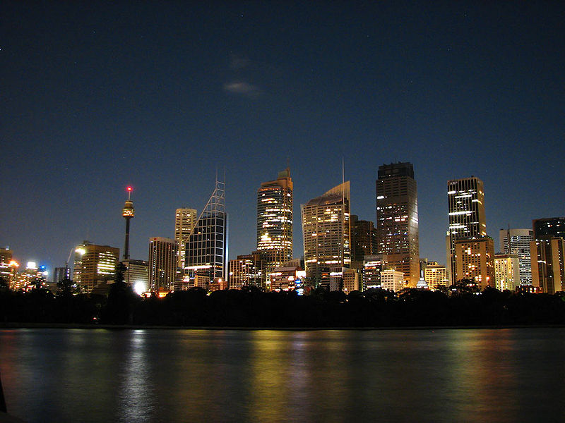 Sidney w trakcie Godziny dla Ziemi, 2007 rok Autor: madradish/ Wikipedia CC