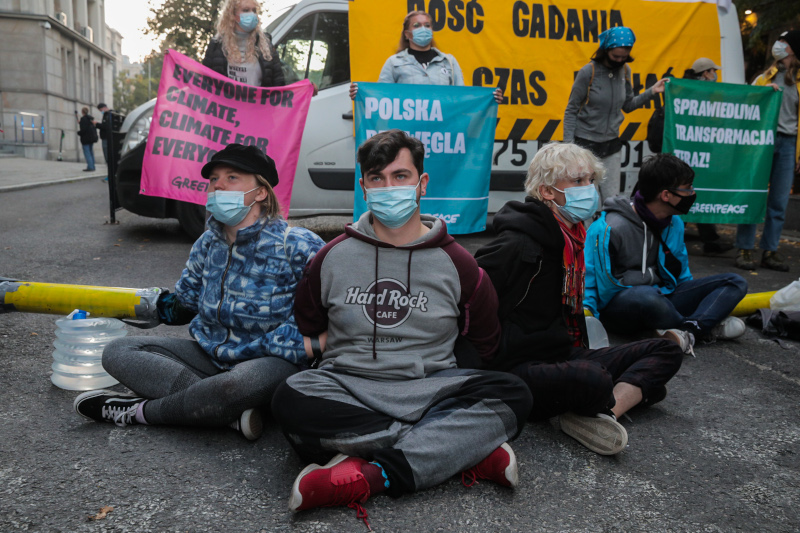 Aktywiści i aktywistki Greenpeace, fot.J. Nowicki/Greenpeace