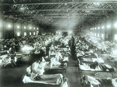 Fot.: epidemia grypy w 1918 roku (US GOV)