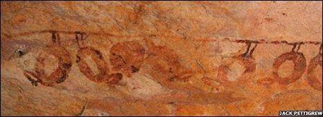 Fot.: odkryte malowidło (Jack Pettigrew)