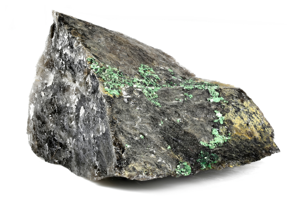 Torbernit, inaczej łuszczyk uranowy – minerał. Źródło: shutterstock