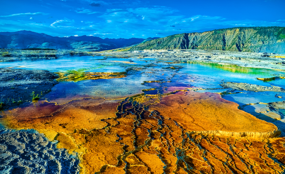 Gorące źrodła Mammoth/USA. Źródło: shutterstock