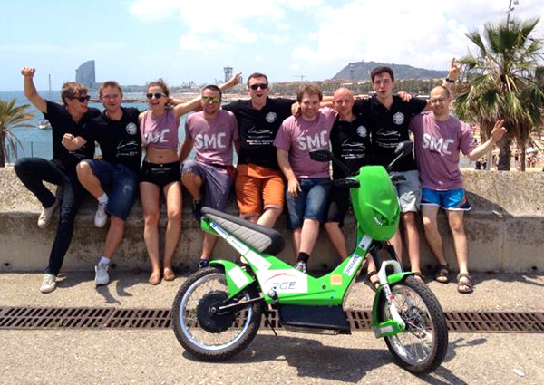 Ekipa PiRM na Smart Moto Challenge 2014 w Barcelonie