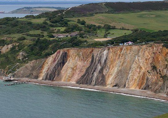 Kolorowe piaski na wyspie Wight