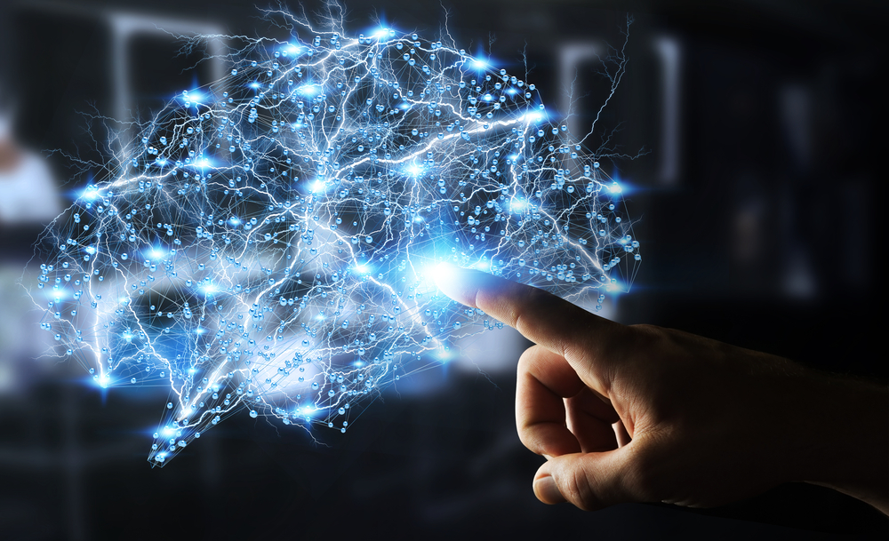 Digitalny model ludzkiego mózgu. Fot. sdecoret/Shutterstock