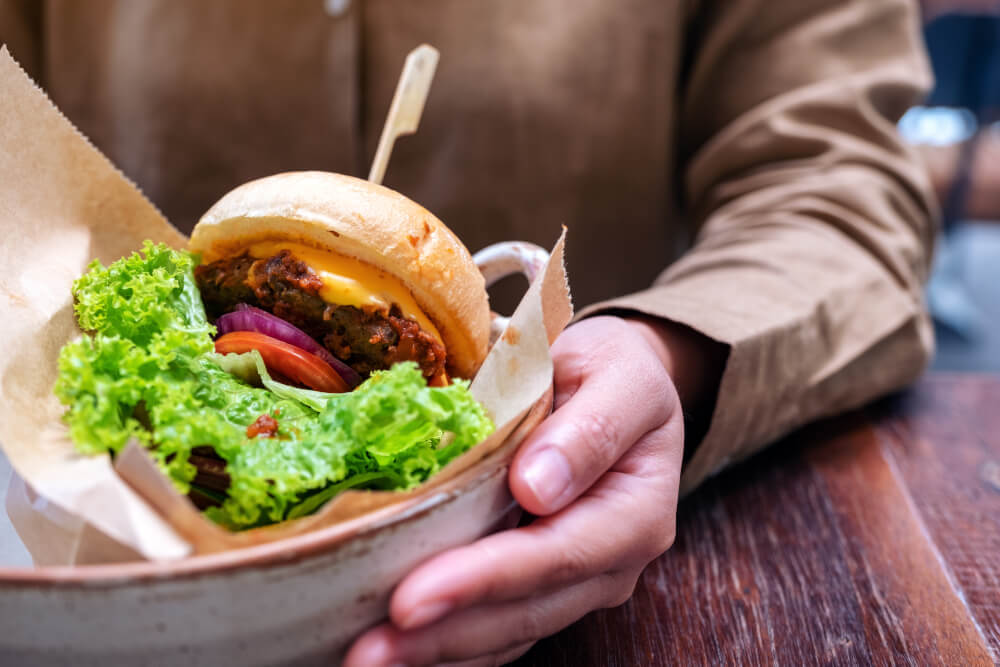 Wegański burger