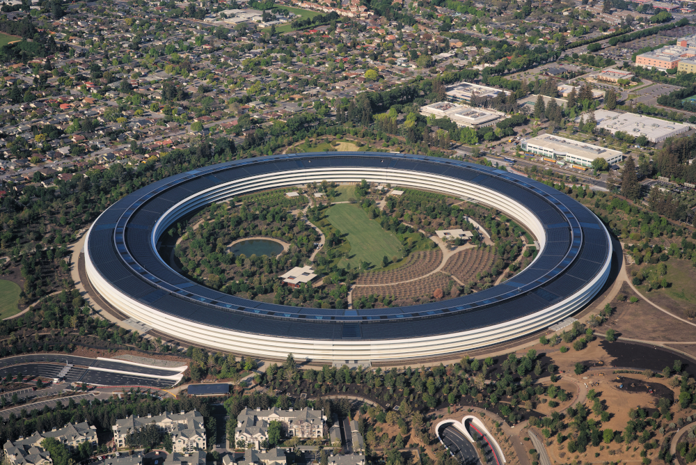 Apple Park w Kalifornii - przykład biofilli