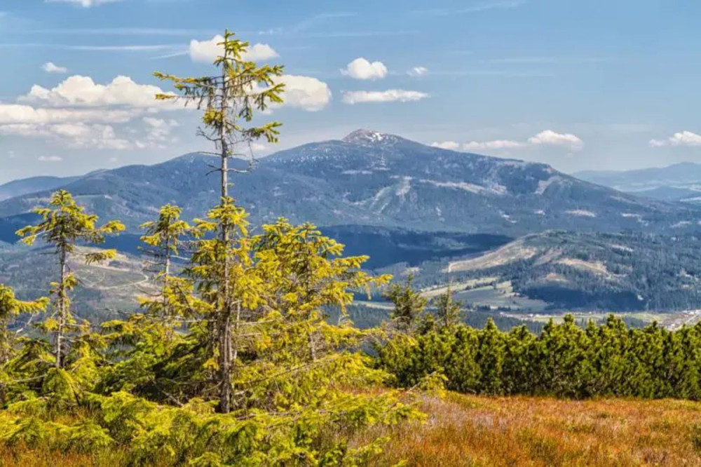 Widok z Pilska na Babią Górę