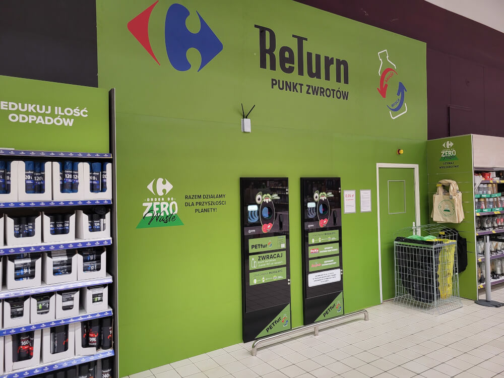 System kaucyjny Carrefour