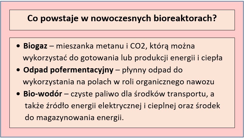 produkty uzyskiwane z bioreaktorów