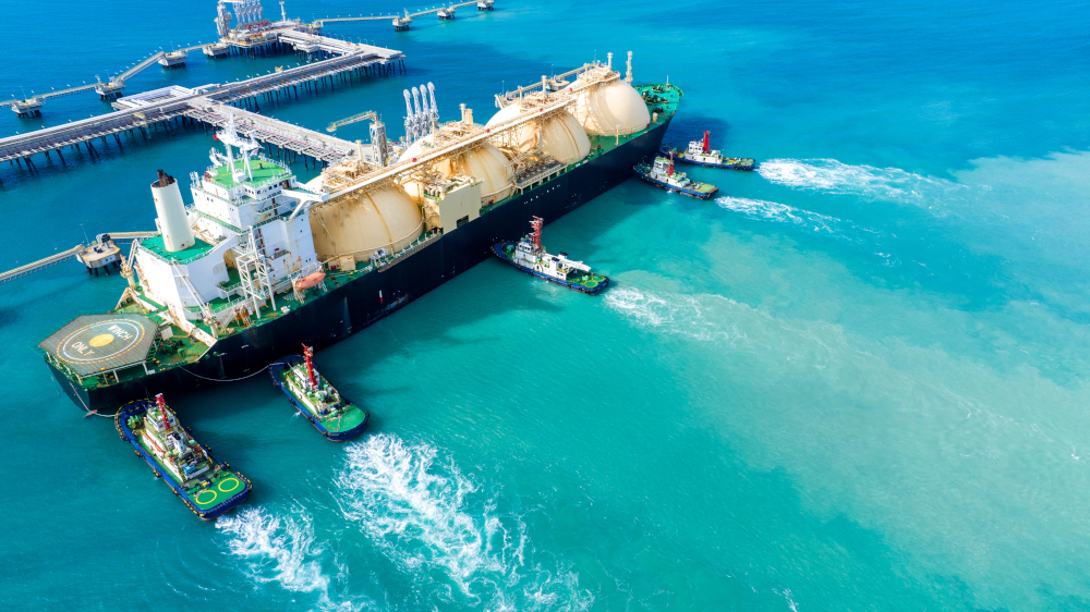 Tankowiec przewożący gaz LNG
