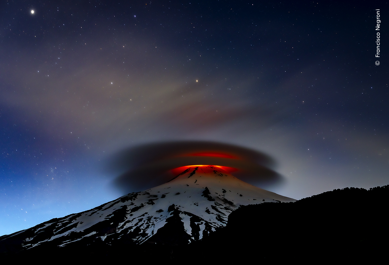 Earth and Sky, Highly commended, Villarrica volcano, ChileFrancisco Negroni, Chile - Wildlife Photographer of the Year