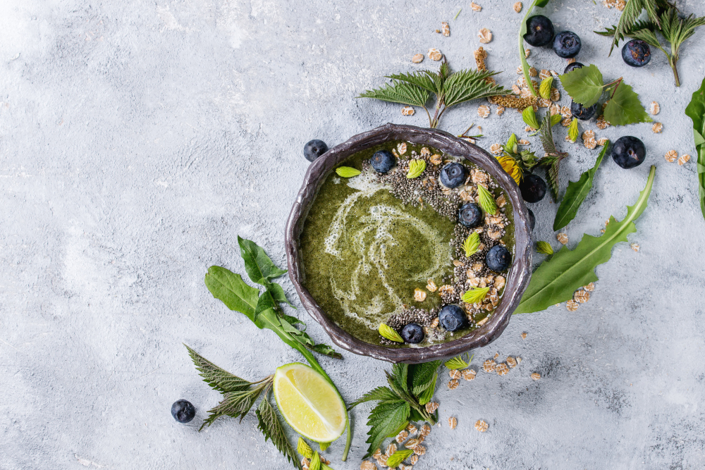 Smoothie z pokrzywy i mniszka lekarskiego