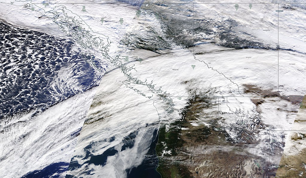 Rzeka atmosferyczna, która nawiedziła zachodnie wybrzeże Ameryki
