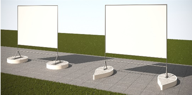Łopaty turbin jako fundamenty pod billboardy