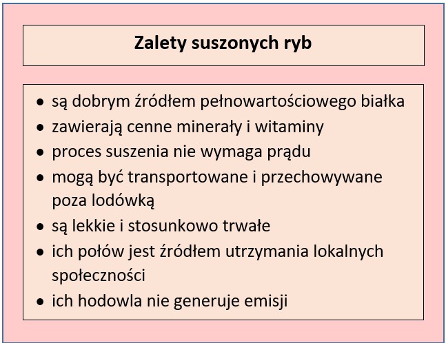 Zalety suszonych ryb jako żywności