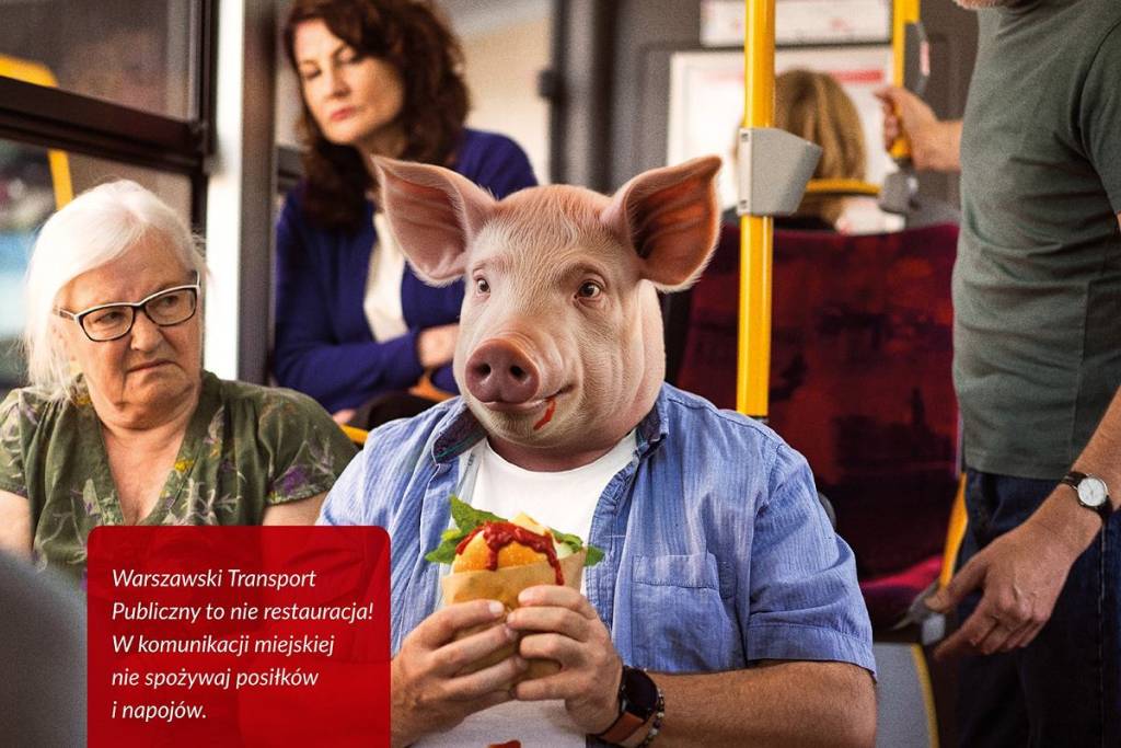 Świnia w kontrowersyjnej reklamie WTP