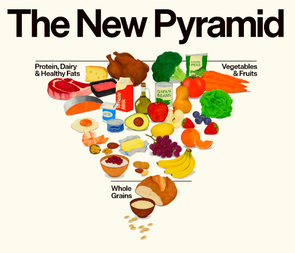 Nowa piramida żywności w USA