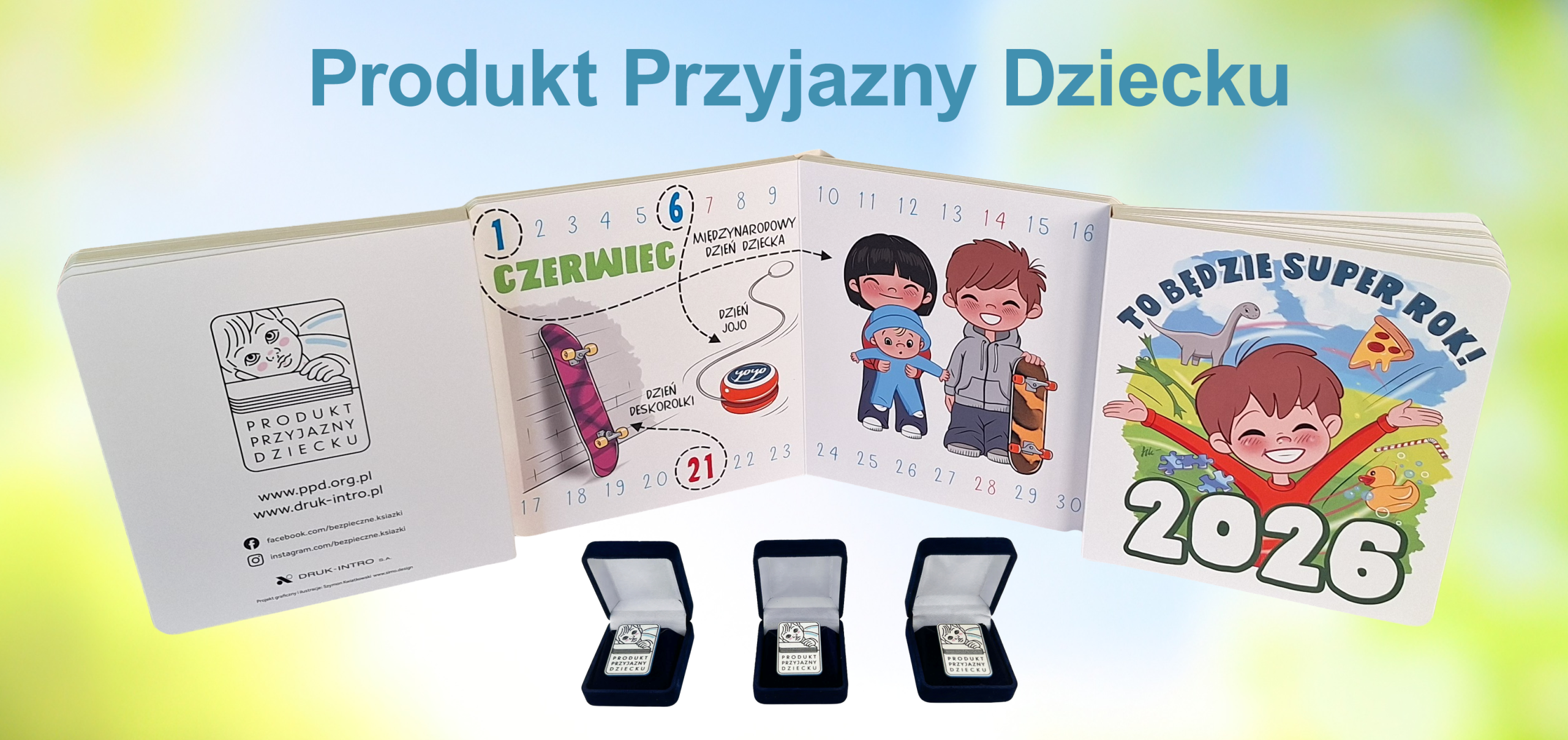 Bezpieczna książka dla dzieci z oznaczeniem Produkt Przyjazny Dziecku, wykonana z materiałów spełniających normy EN-71