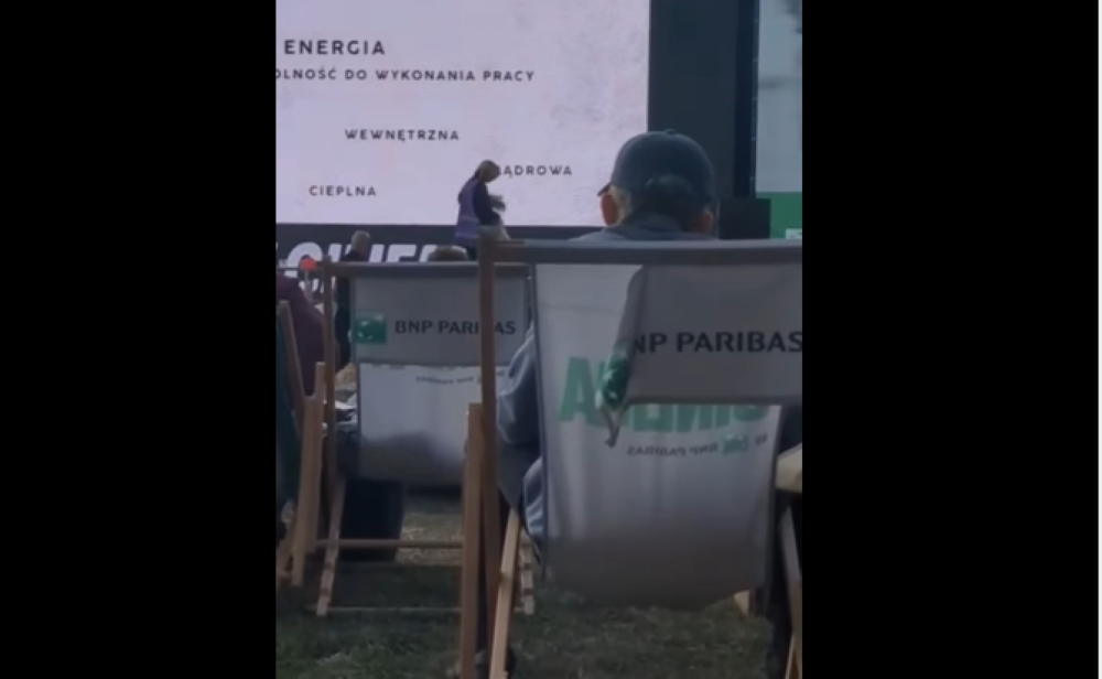 Siano na scenie ekologicznego festiwalu. Aktywiści protestowali przeciwko BNP Paribas