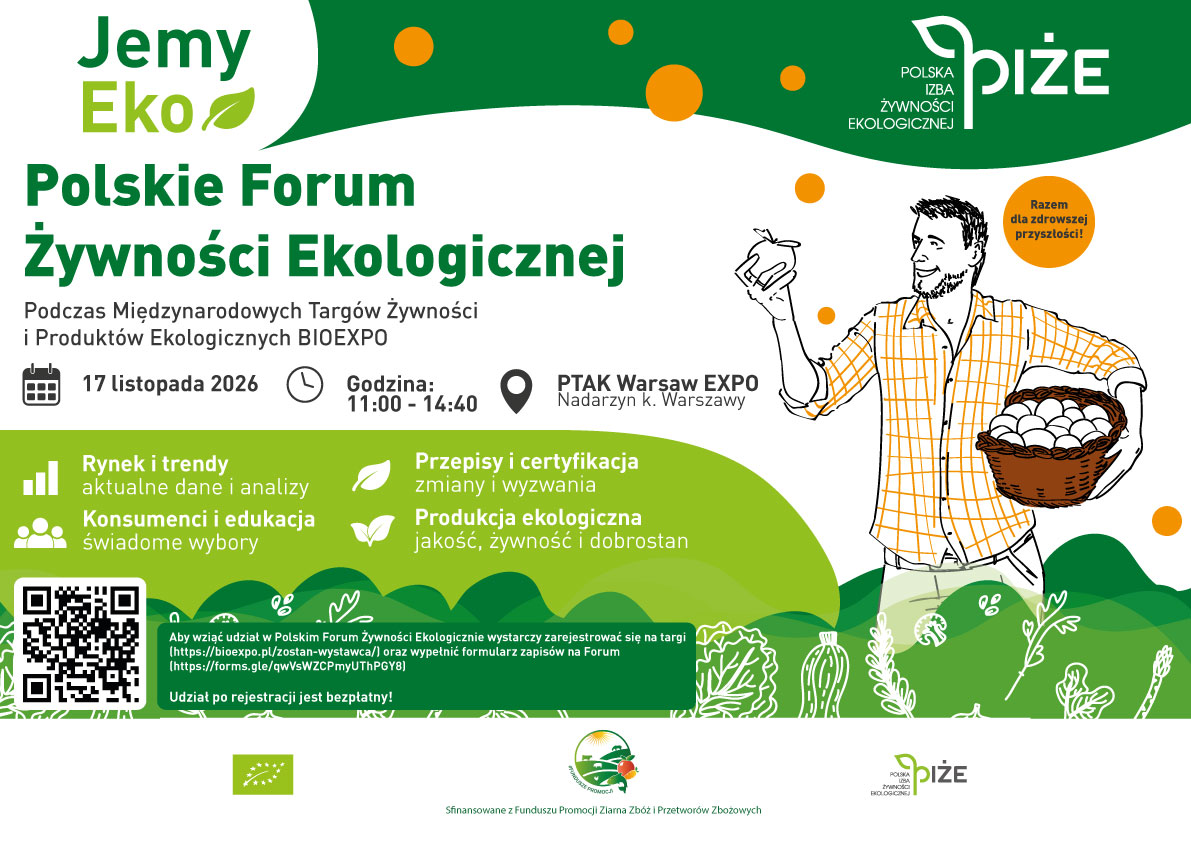 Polskie Forum Żywności Ekologicznej 2026 – program i zapisy